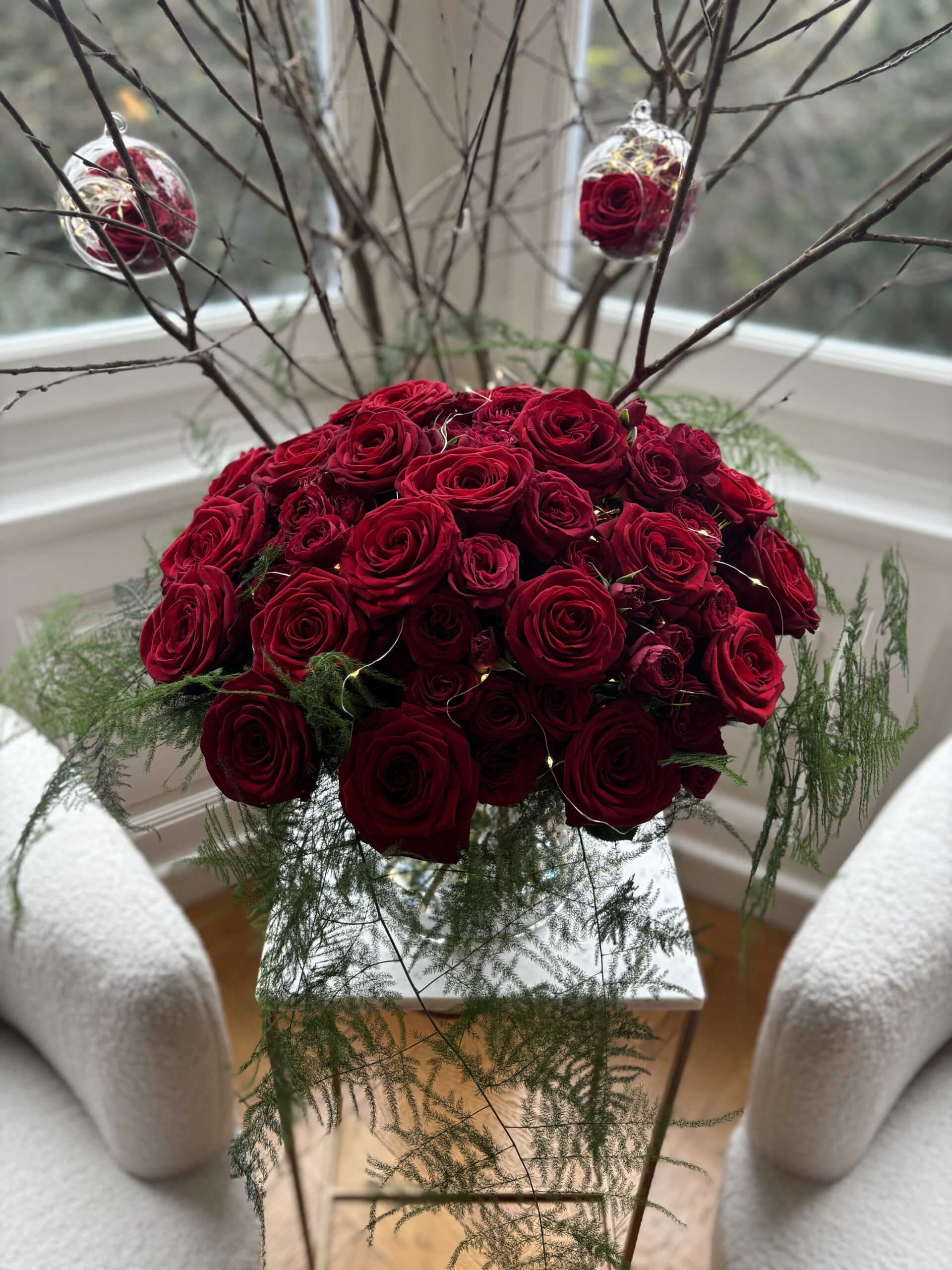 Bouquet de roses rouges pour la Saint-Valentin