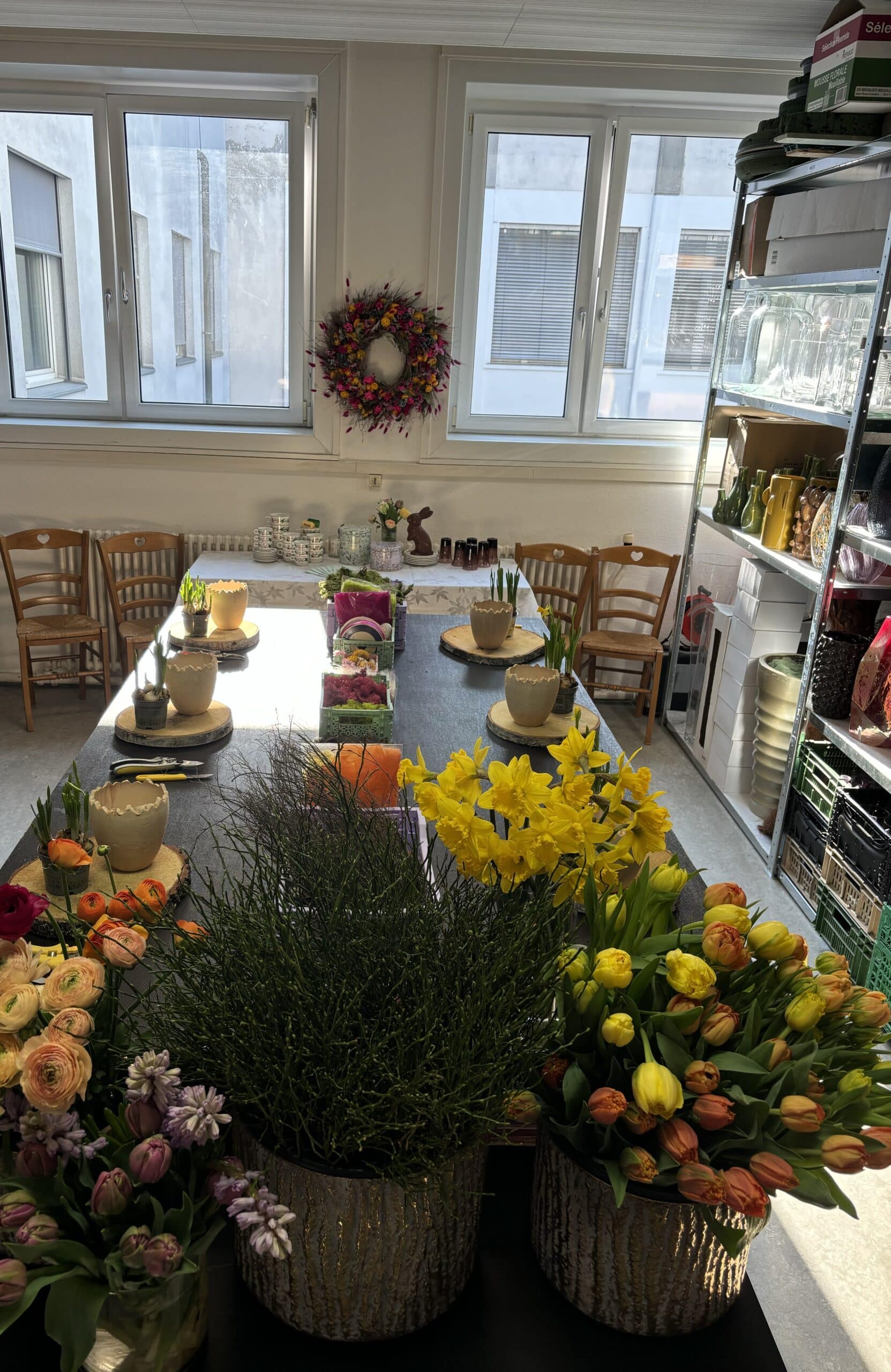 Atelier de création florale à Genève en Suisse